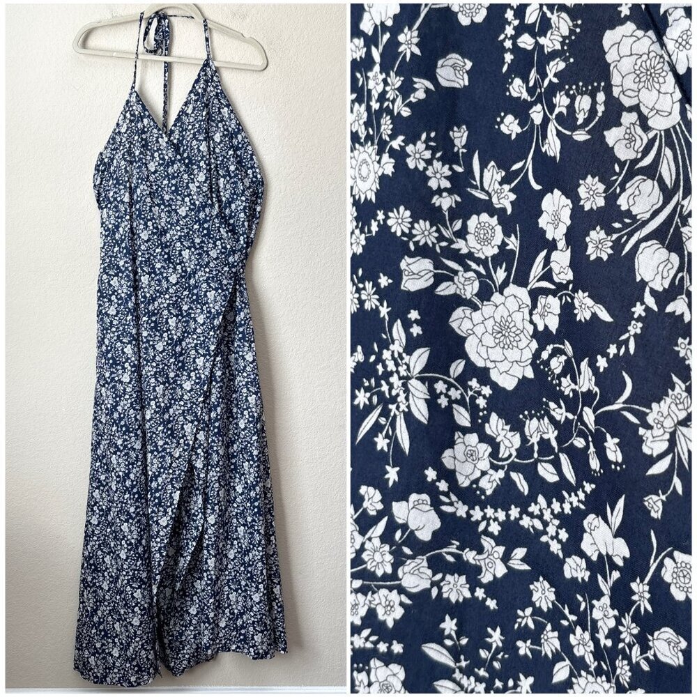 Ann Mashburn Liberty Fabrics Floral Printed Wrap Maxi Dress
